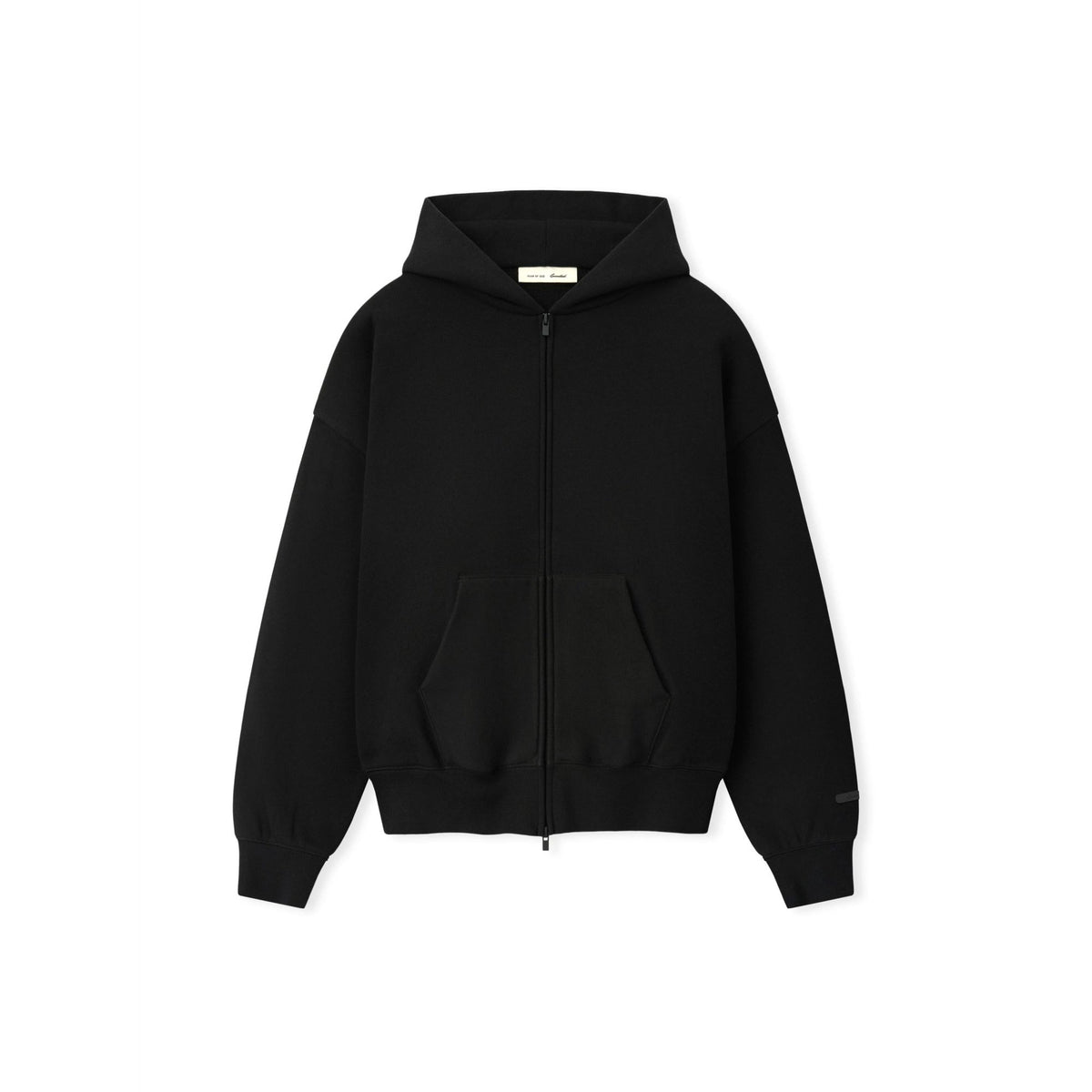 Fear of God Essentials FW26 Classic Zip-Up Hoodie Black - Im Your Wardrobe