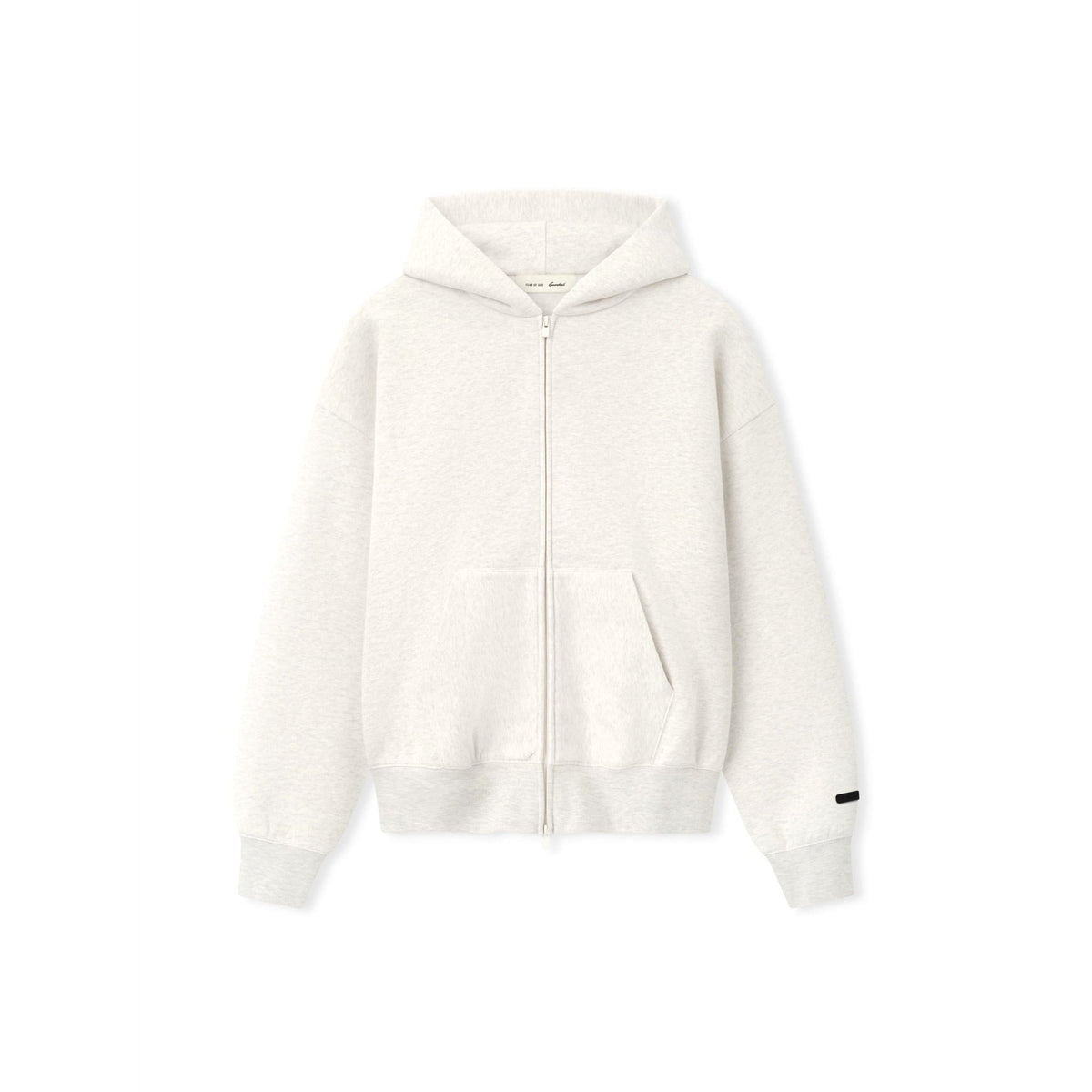 Fear of God Essentials FW26 Classic Zip-Up Hoodie Oatmeal Heather - Im Your Wardrobe