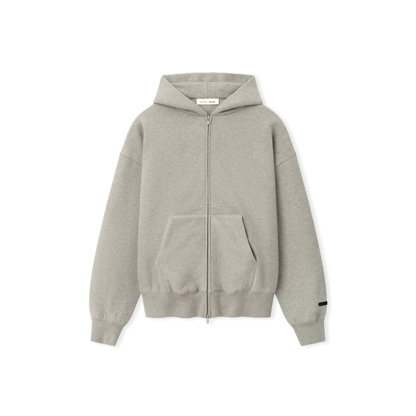 Fear of God Essentials FW26 Classic Zip-Up Hoodie Warm Heather - Im Your Wardrobe