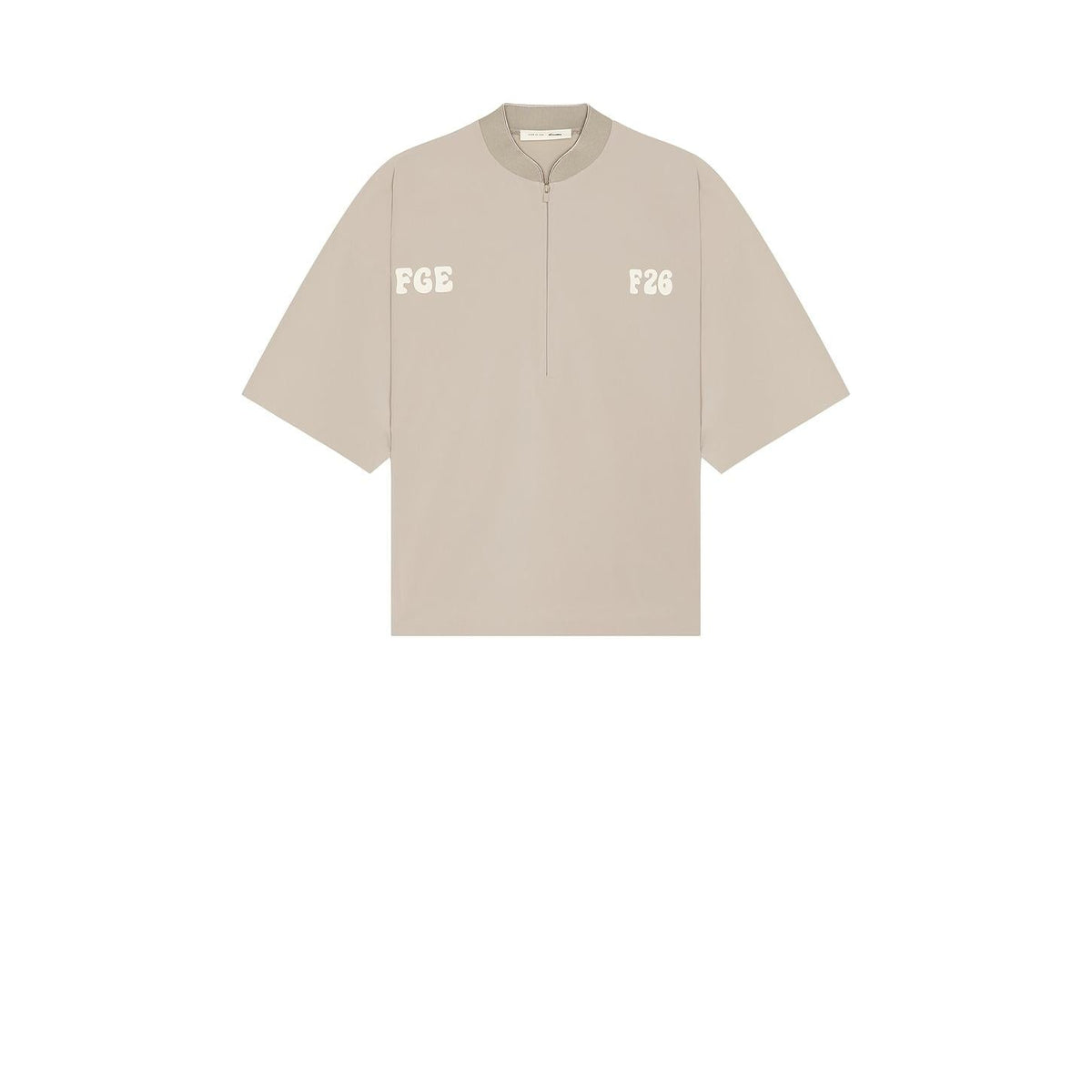 Fear of God Essentials Half Zip Baseball Shirt Seal - Im Your Wardrobe