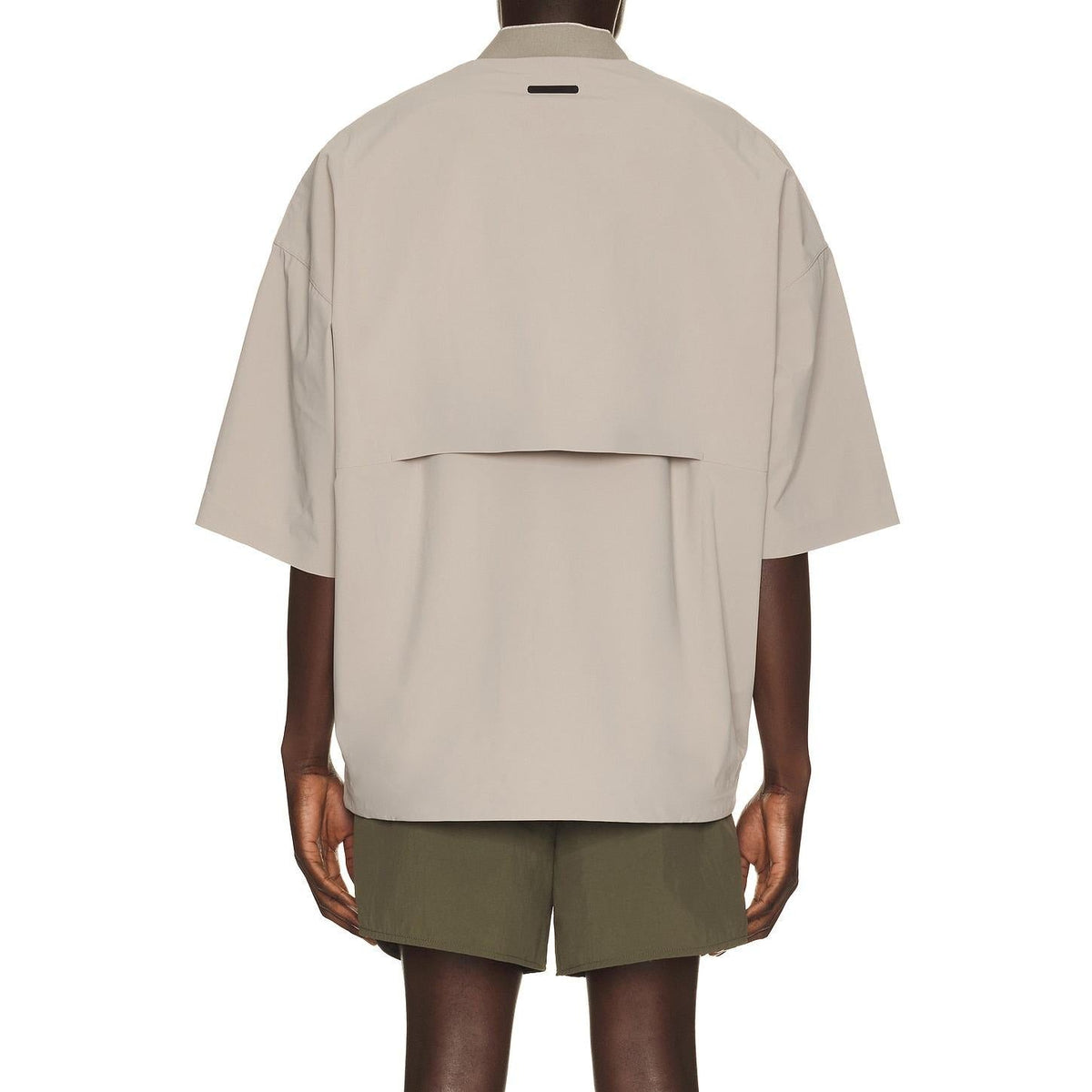 Fear of God Essentials Half Zip Baseball Shirt Seal - Im Your Wardrobe