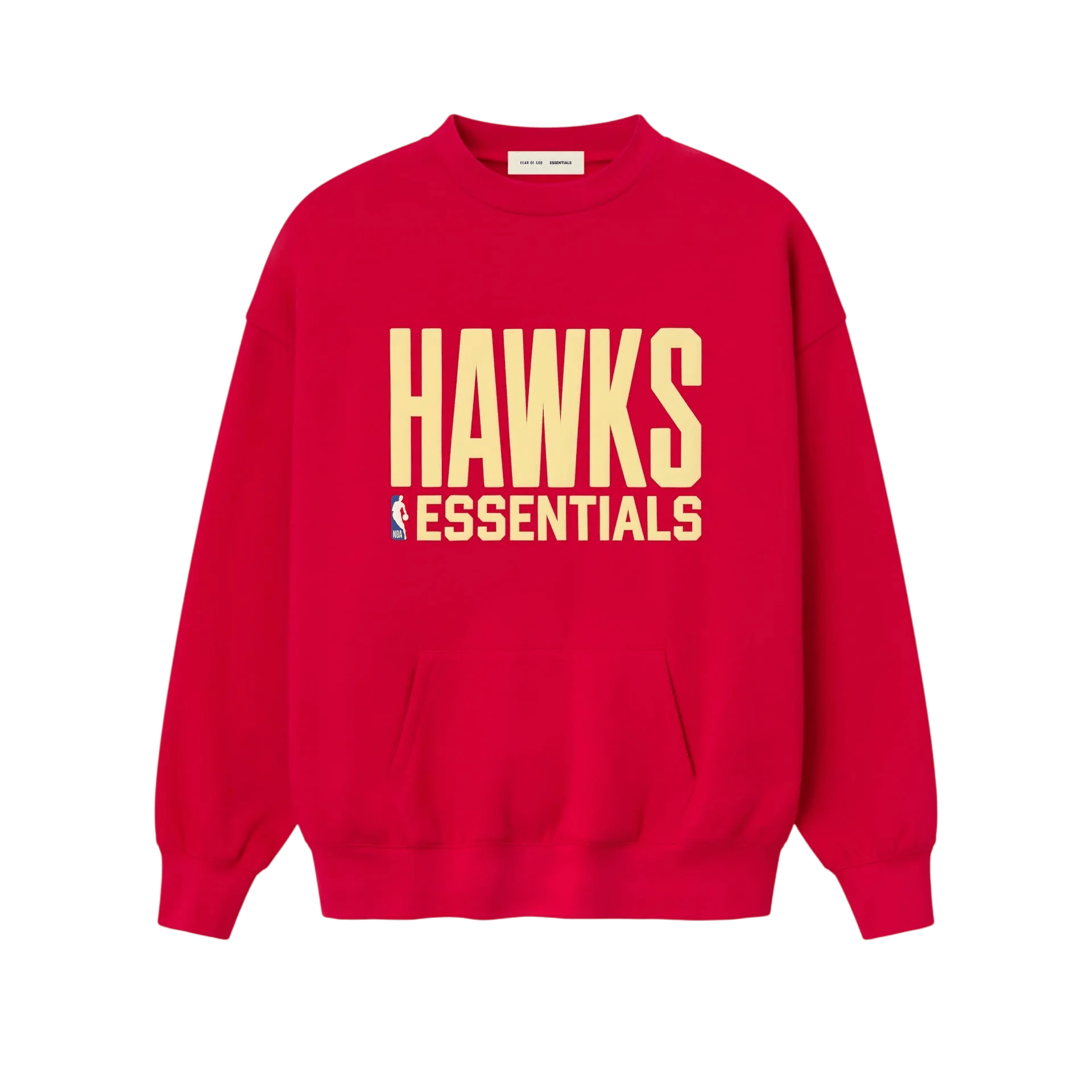 Fear of God Essentials Hawks Sport Crewneck Red - Im Your Wardrobe