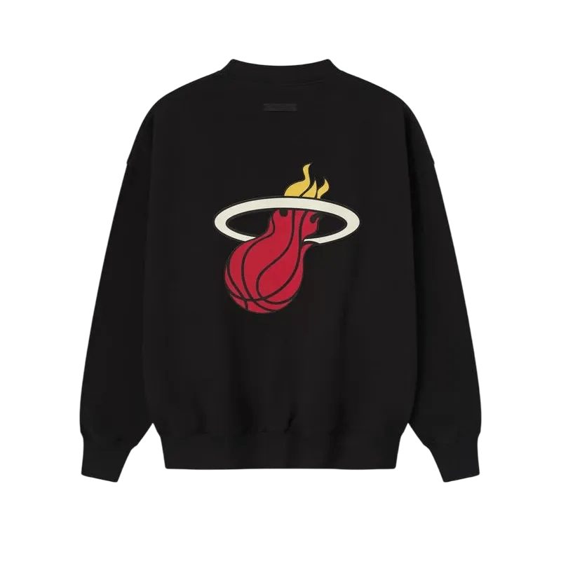 Fear of God Essentials Heat Sport Crewneck Vintage Black - Im Your Wardrobe