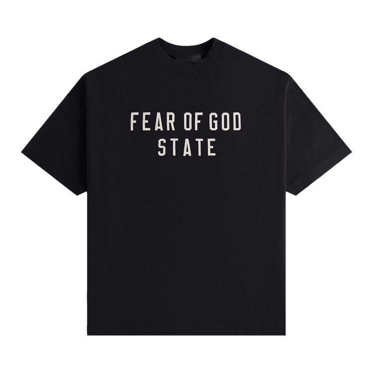 Fear of God Essentials Heavy Crewneck Tee Black (FW24) - Im Your Wardrobe