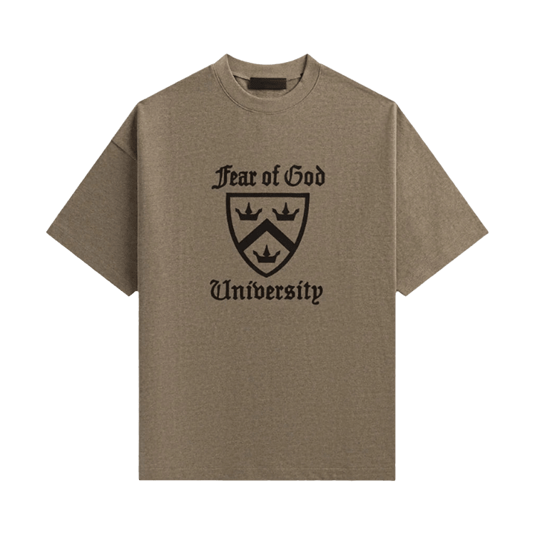 Fear of God Essentials Heavy Crewneck Tee Heather Grey (FW24) - Im Your Wardrobe