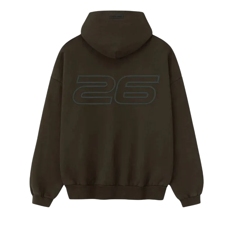 Fear of God Essentials Heavy Fleece 90s Hoodie Brown - Im Your Wardrobe