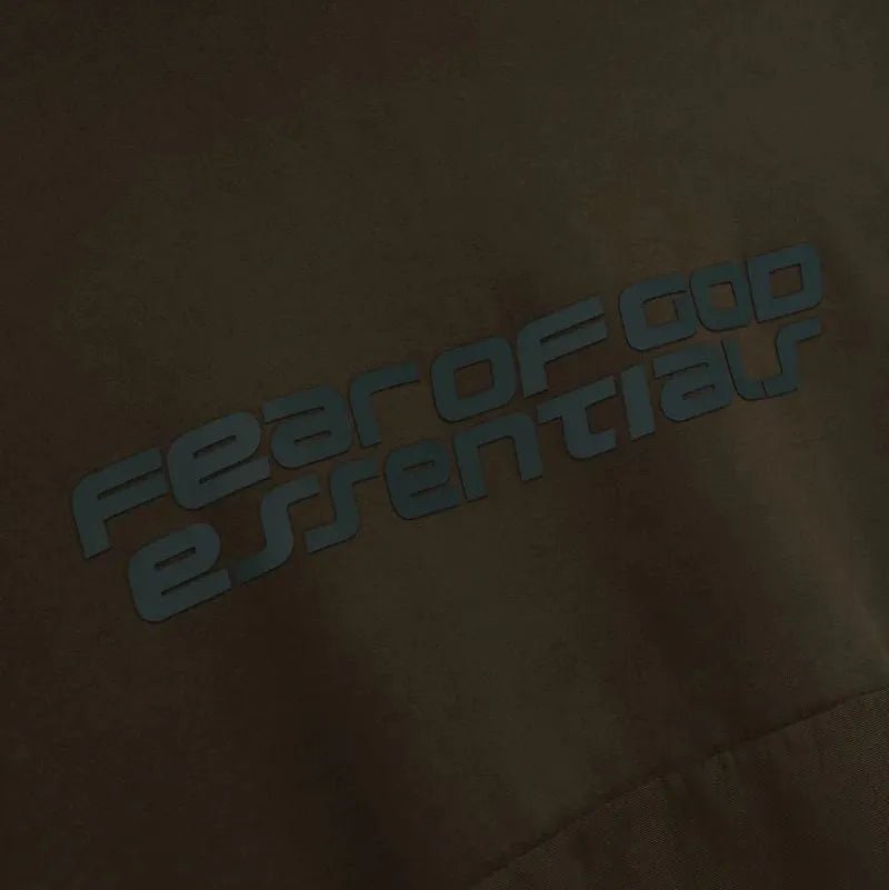 Fear of God Essentials Heavy Fleece 90s Hoodie Brown - Im Your Wardrobe