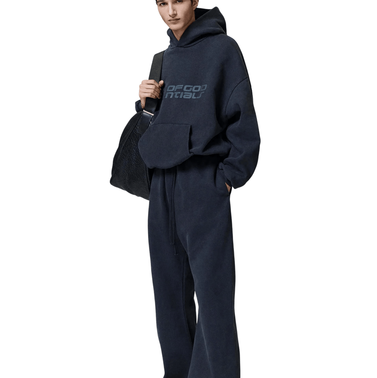 Fear of God Essentials Heavy Fleece 90s Hoodie Vintage Black - Im Your Wardrobe