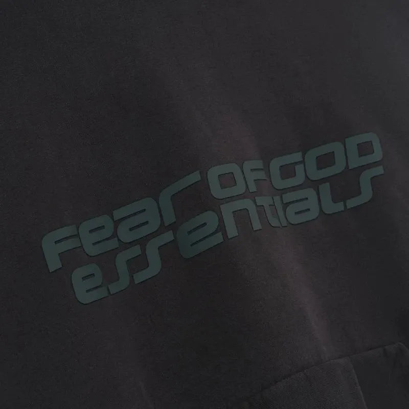 Fear of God Essentials Heavy Fleece 90s Hoodie Vintage Black - Im Your Wardrobe