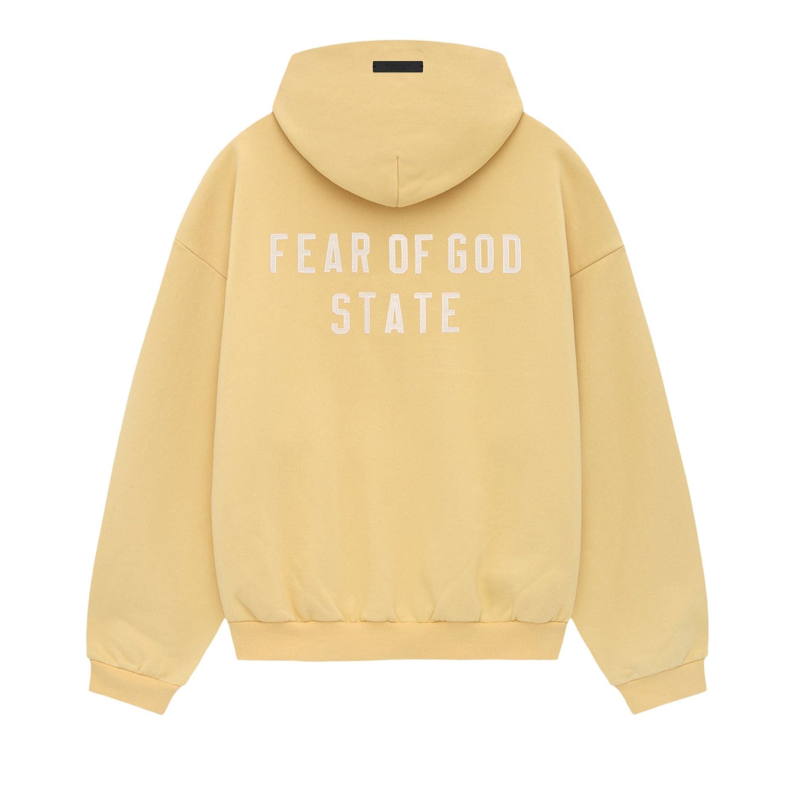 Fear of God Essentials Heavy Fleece Full Zip Hoodie Amber (FW24) - Im Your Wardrobe