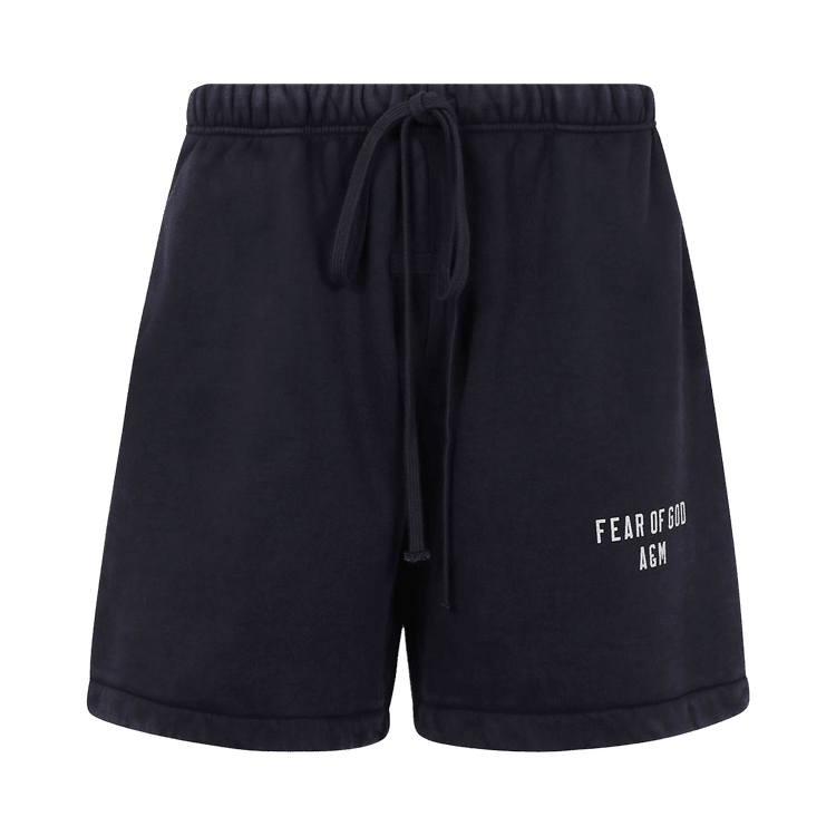 Fear of God Essentials Heavy Fleece Soccer Short Black (SS25) - Im Your Wardrobe