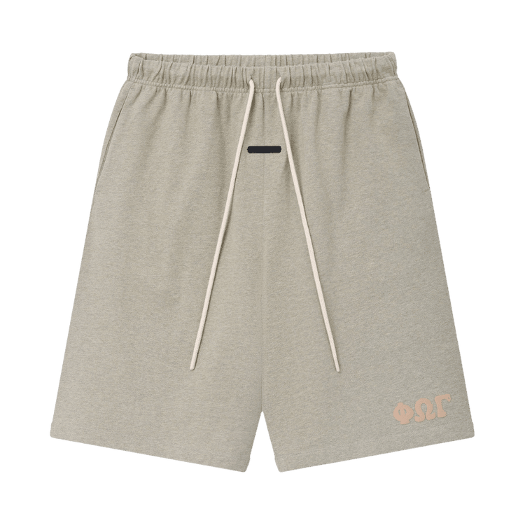 Fear of God Essentials Heavy Jersey 90s Sweatshort Washed Seal Heather (SS26) - Im Your Wardrobe