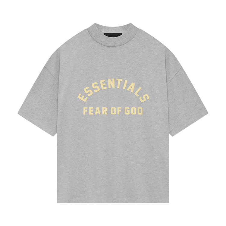 Fear of God Essentials Heavy Jersey Crewneck T-Shirt Light Heather Grey (SS24) - Im Your Wardrobe