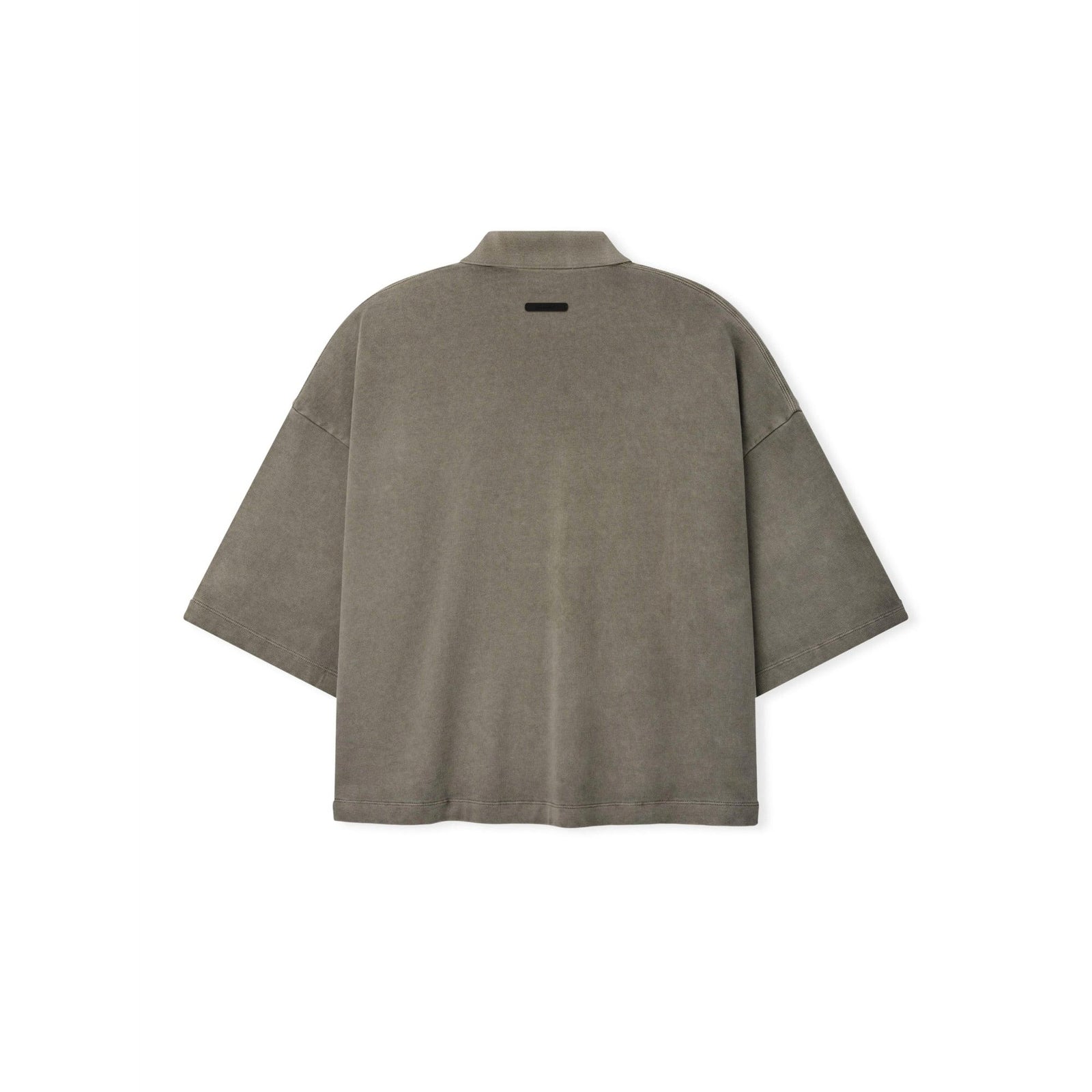 Fear of God Essentials Heavy Jersey Cropped Polo Washed Seal - Im Your Wardrobe