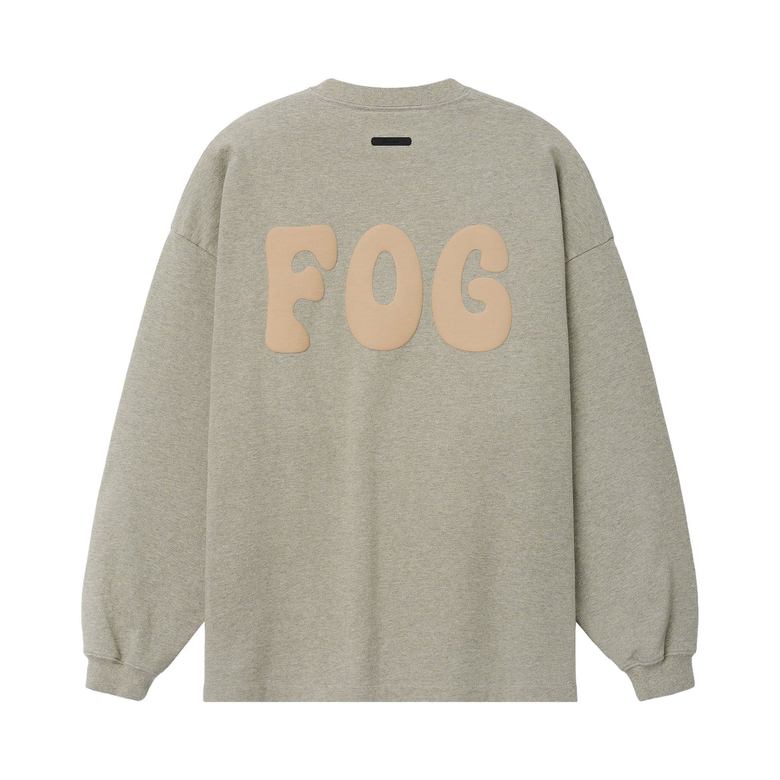 Fear of God Essentials Heavy Jersey Merch Long Sleeve Tee Washed Seal Heather (SS26) - Im Your Wardrobe