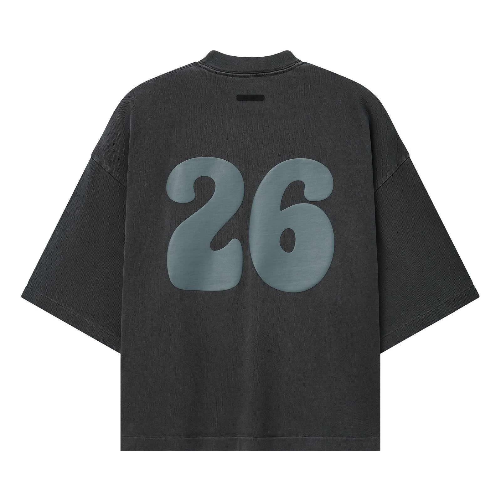 Fear of God Essentials Heavy Jersey Merch Tee Boxy Fit Washed Iron Grey (SS26) - Im Your Wardrobe