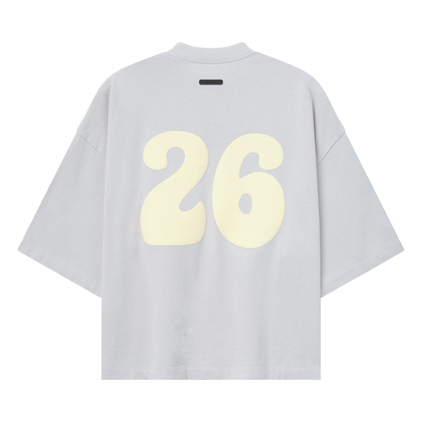 Fear of God Essentials Heavy Jersey Merch Tee Boxy Fit Washed Overcast (SS26) - Im Your Wardrobe