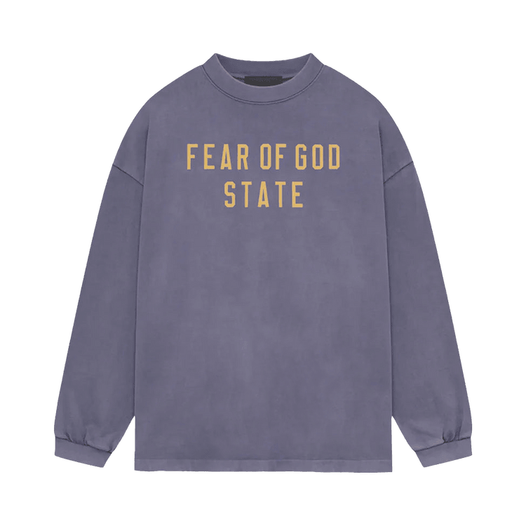 Fear of God Essentials Heavy Long-Sleeve Tee Lavender (FW24) - Im Your Wardrobe