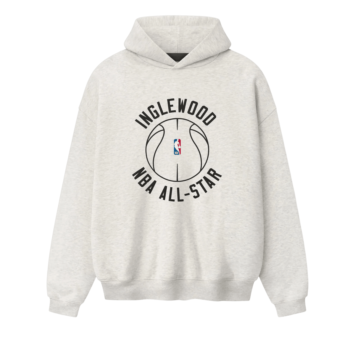 Fear Of God Essentials Inglewood X All Star Weekend '26 90s Hoodie Oatmeal Heather - Im Your Wardrobe