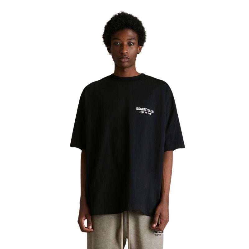 Fear of God Essentials Jersey Crewneck T-Shirt (Black) (FW24) - Im Your Wardrobe