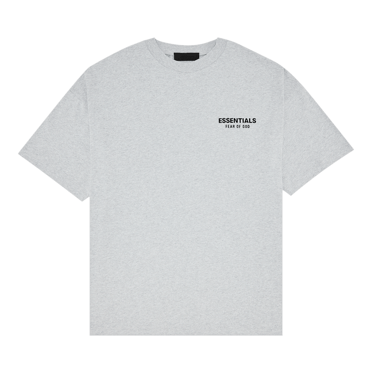 Fear of God Essentials Jersey Crewneck Tee Light Heather Grey (FW24) - Im Your Wardrobe