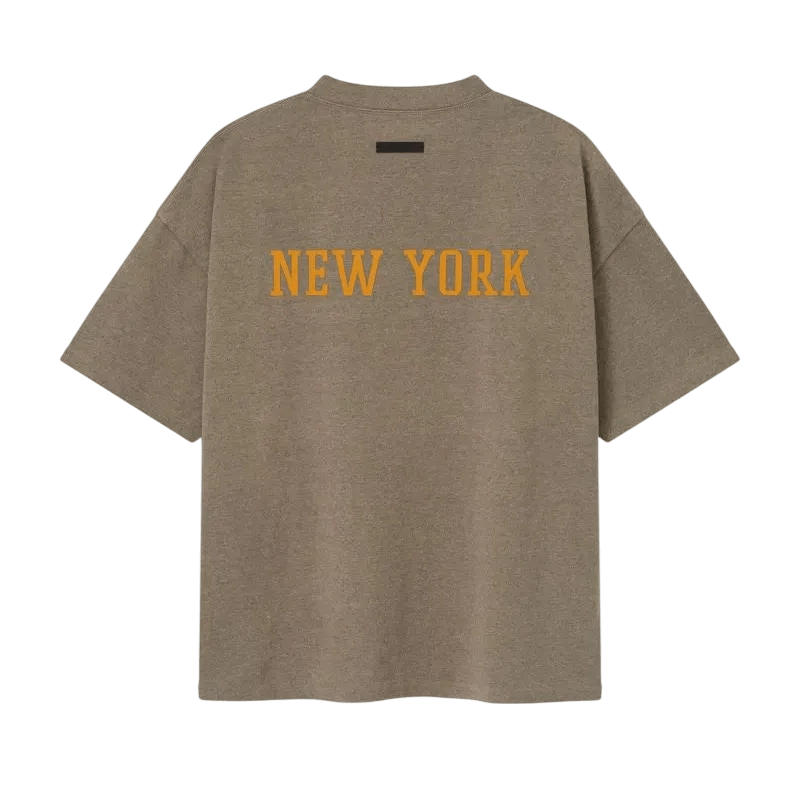 Fear of God Essentials Knicks 90s Tee Homestead Heather - Im Your Wardrobe