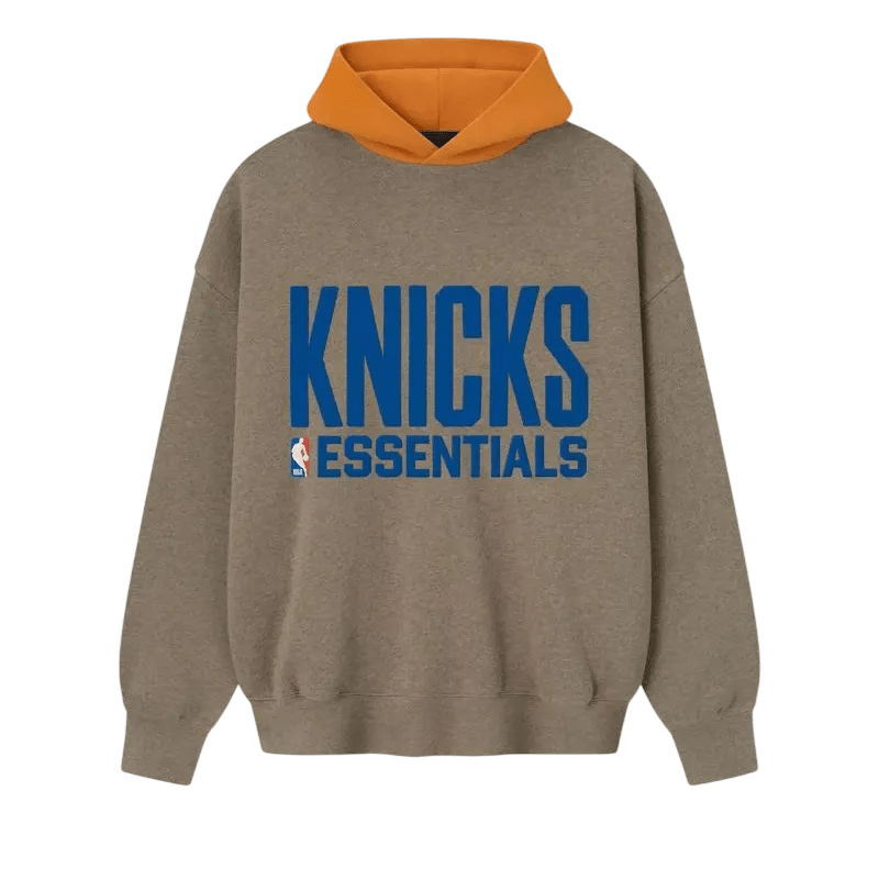 Fear of God Essentials Knicks Sport Hoodie Homestead Heather/Orange - Im Your Wardrobe