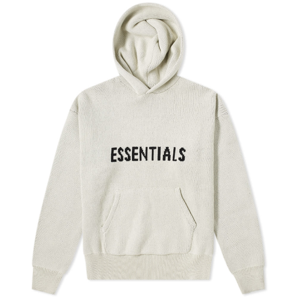 Fear of God Essentials Knit Hoodie - Oatmeal (FW20) - Im Your Wardrobe