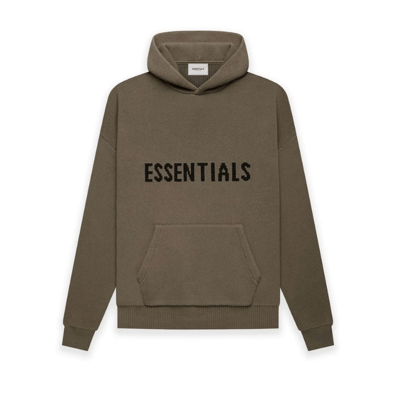 Fear of God Essentials Knit Pullover Hoodie Harvest