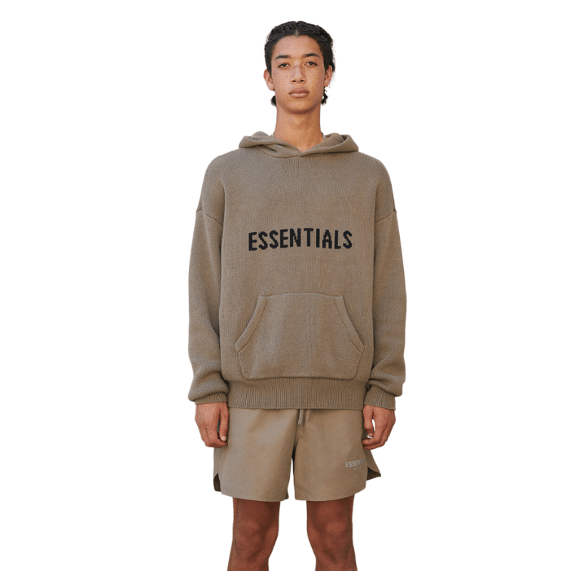 Fear of God Essentials Knit Pullover Hoodie Harvest