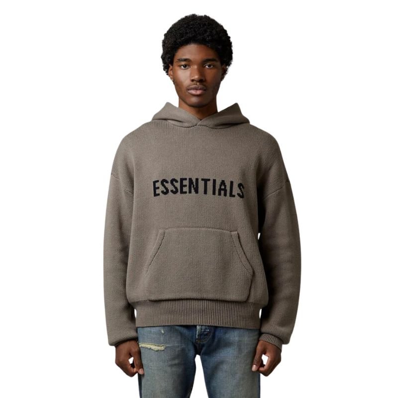 Fear of God Essentials Knit Pullover Hoodie (SS21) Taupe - Im Your Wardrobe