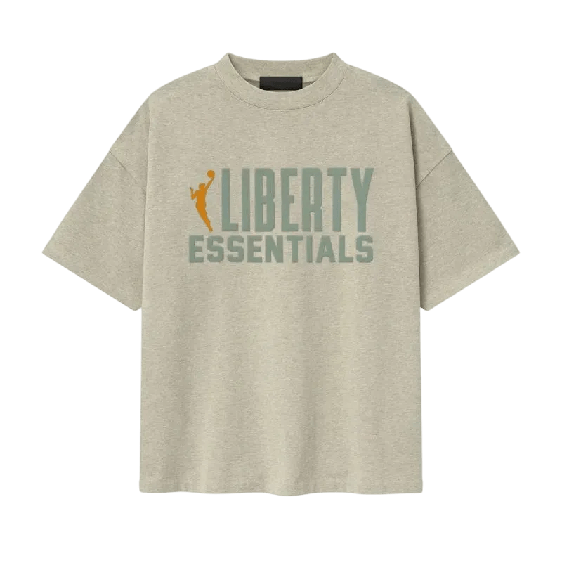 Fear of God Essentials Liberty 90s Tee Heather Stone - Im Your Wardrobe