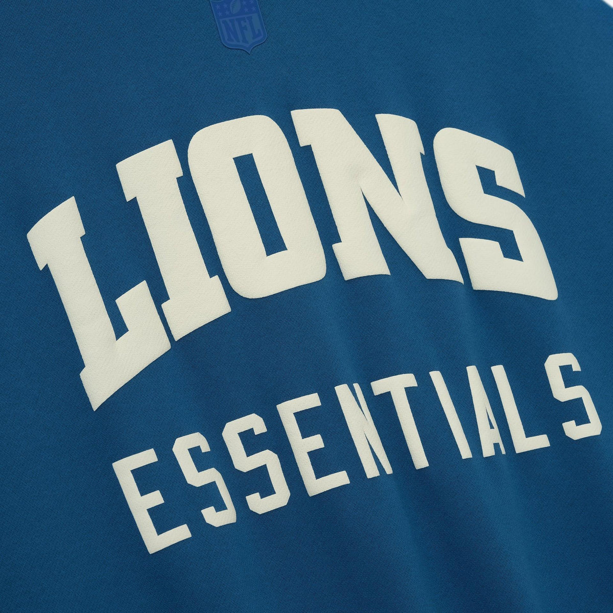 Fear of God Essentials Lions Sport Hoodie Blue Sapphire/Heather Stone - Im Your Wardrobe