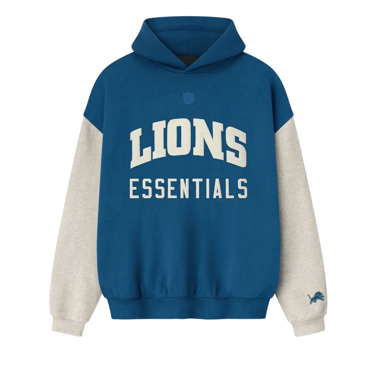 Fear of God Essentials Lions Sport Hoodie Blue Sapphire/Heather Stone - Im Your Wardrobe