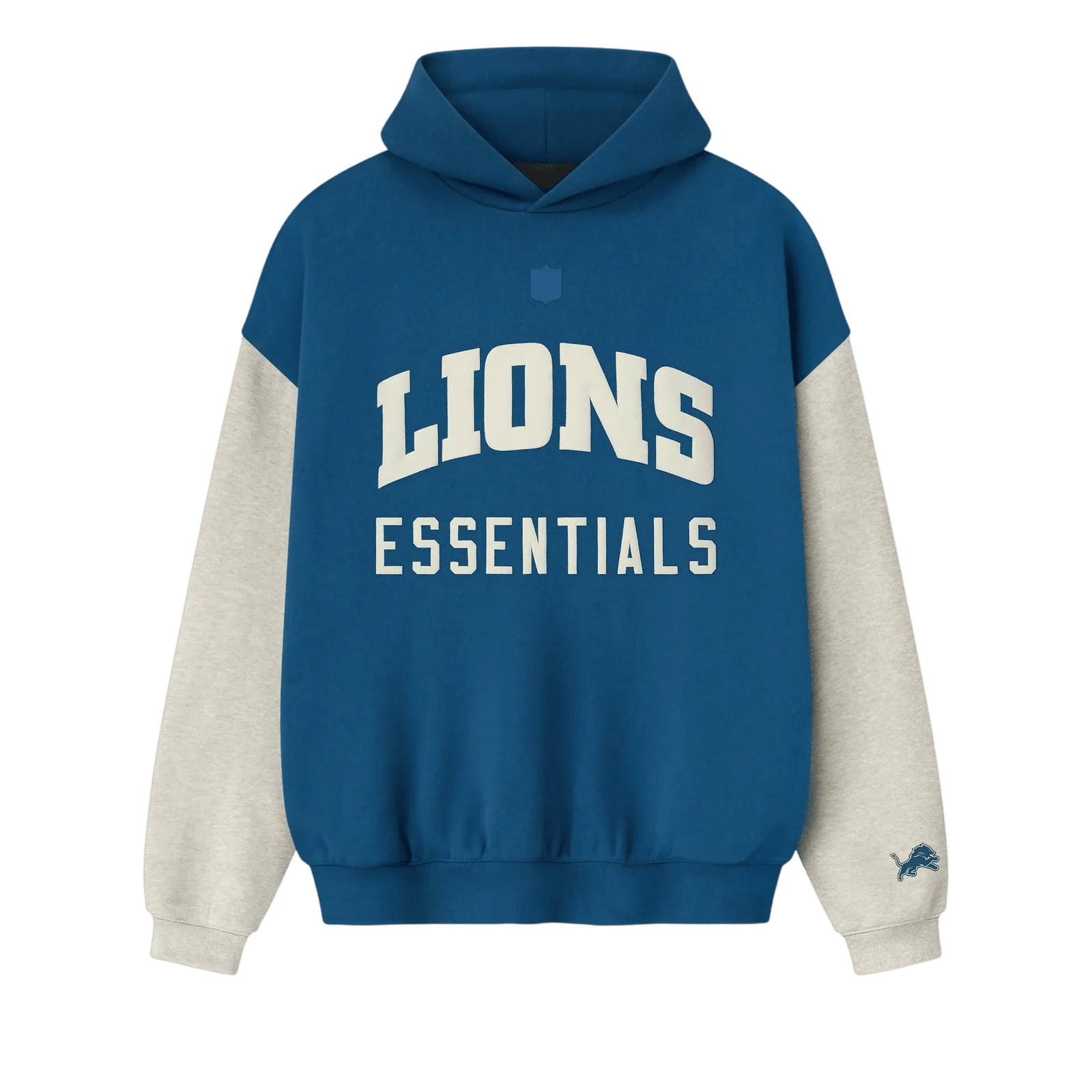 Fear of God Essentials Lions Sport Hoodie Blue Sapphire/Heather Stone