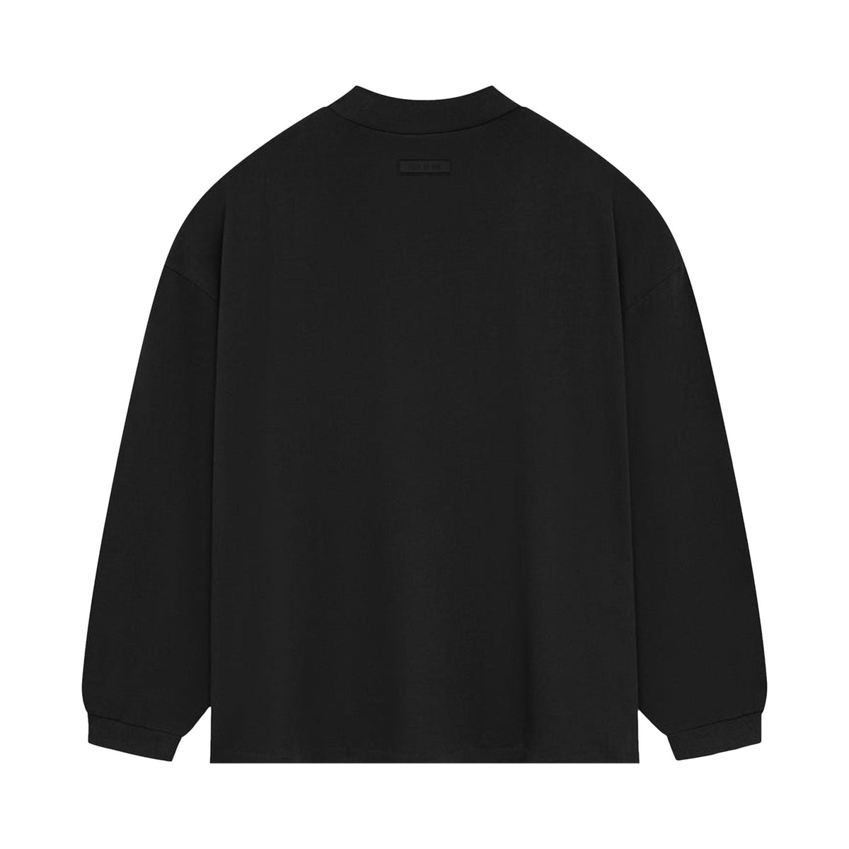 Fear of God Essentials Long-Sleeve Shirt II Jet Black (SS24) - Im Your Wardrobe
