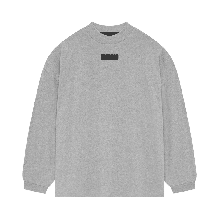 Fear of God Essentials Long-Sleeve Shirt II Light Heather Grey (SS24) - Im Your Wardrobe