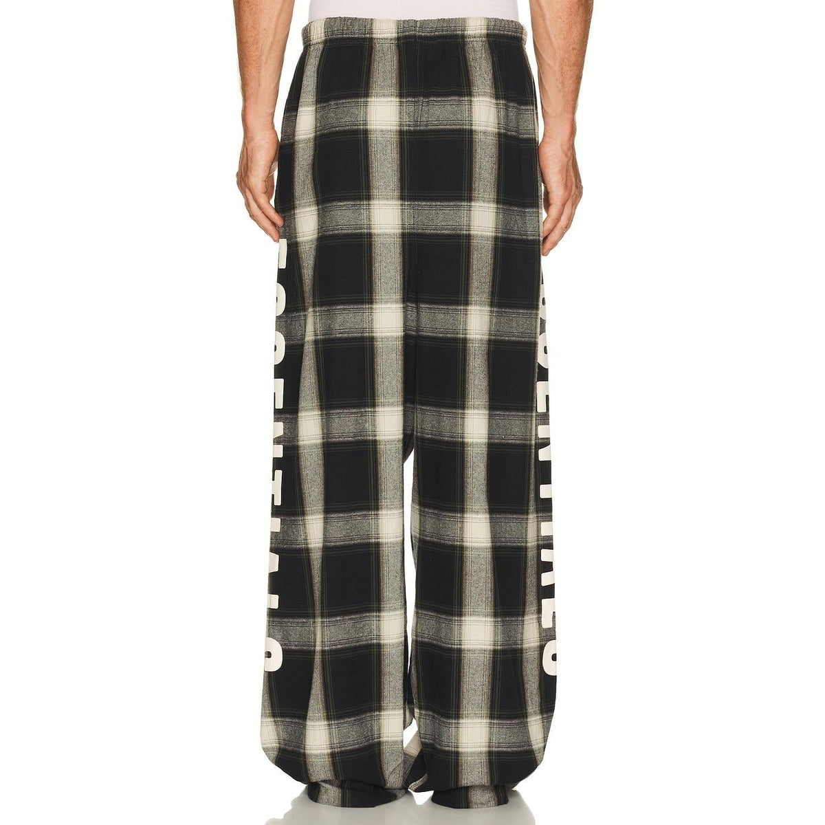 Fear of God Essentials Lounge Pant Iron Grey Plaid - Im Your Wardrobe