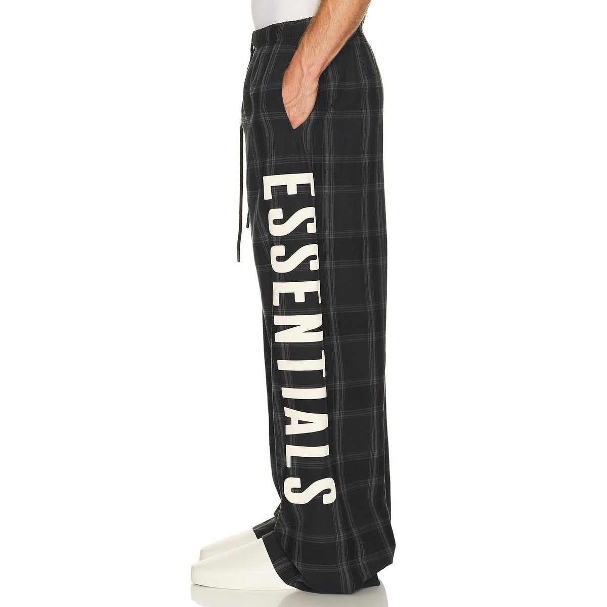 Fear of God Essentials Lounge Pant Vintage Black Plaid - Im Your Wardrobe