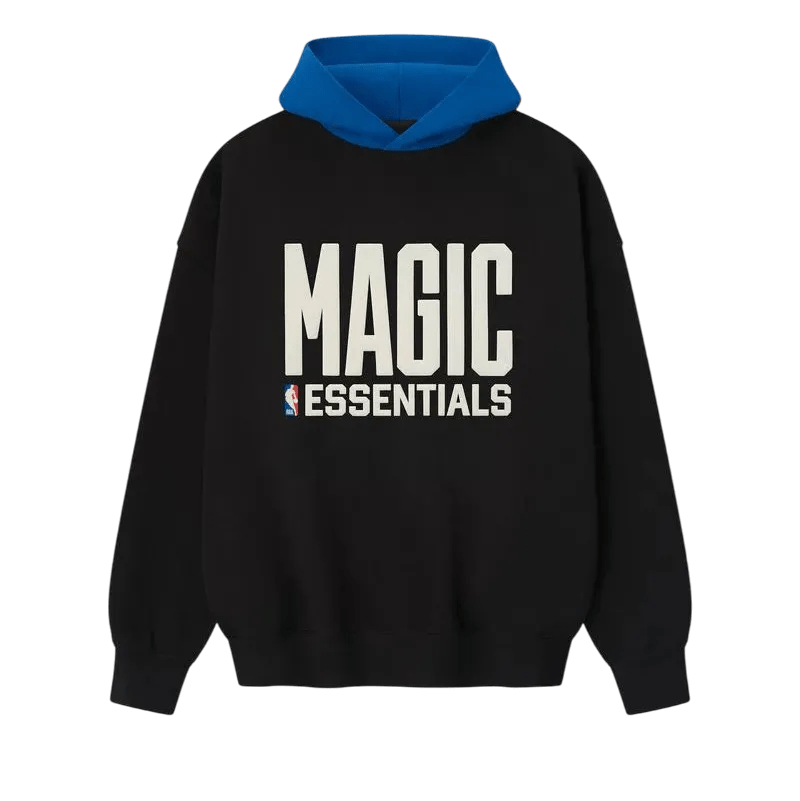 Fear of God Essentials Magic Sport Hoodie Vintage Black/Blue - Im Your Wardrobe