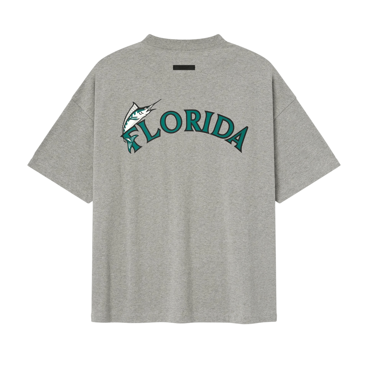 Fear of God Essentials Marlins 90s Tee Concrete Heather - Im Your Wardrobe