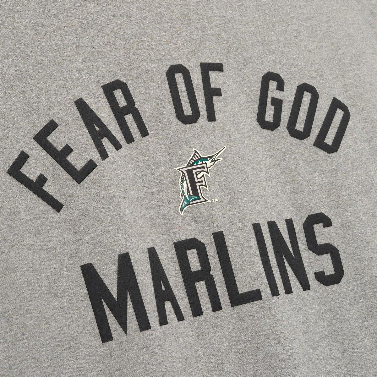 Fear of God Essentials Marlins 90s Tee Concrete Heather - Im Your Wardrobe