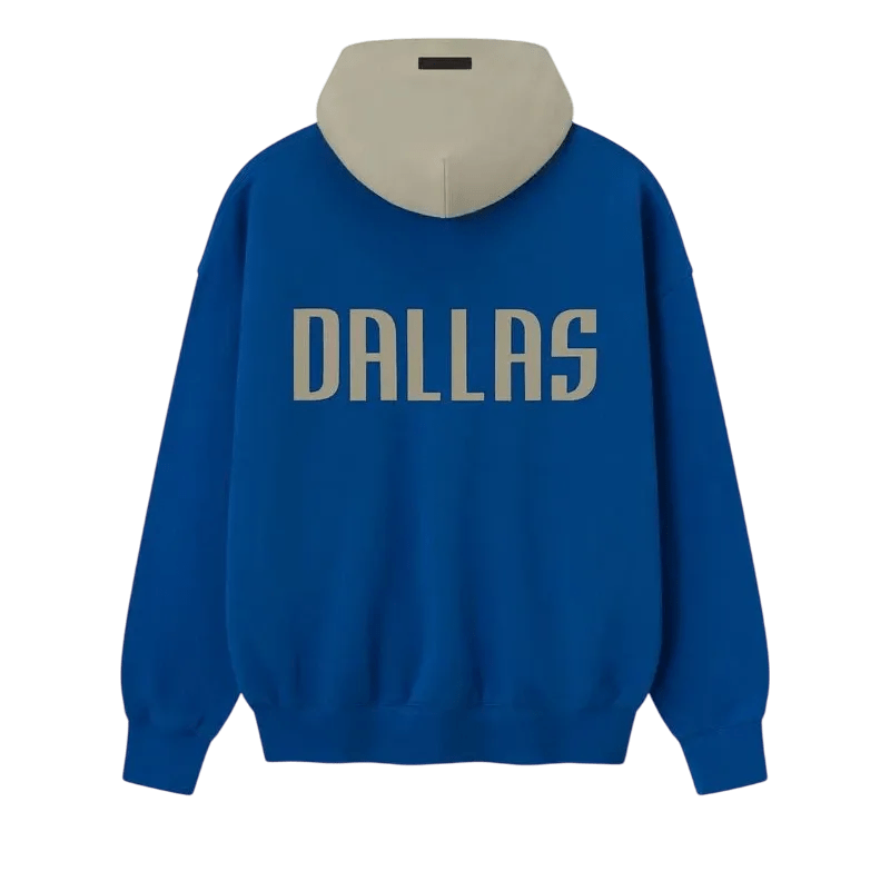Fear of God Essentials Mavs Sport Hoodie Blue/Seal - Im Your Wardrobe