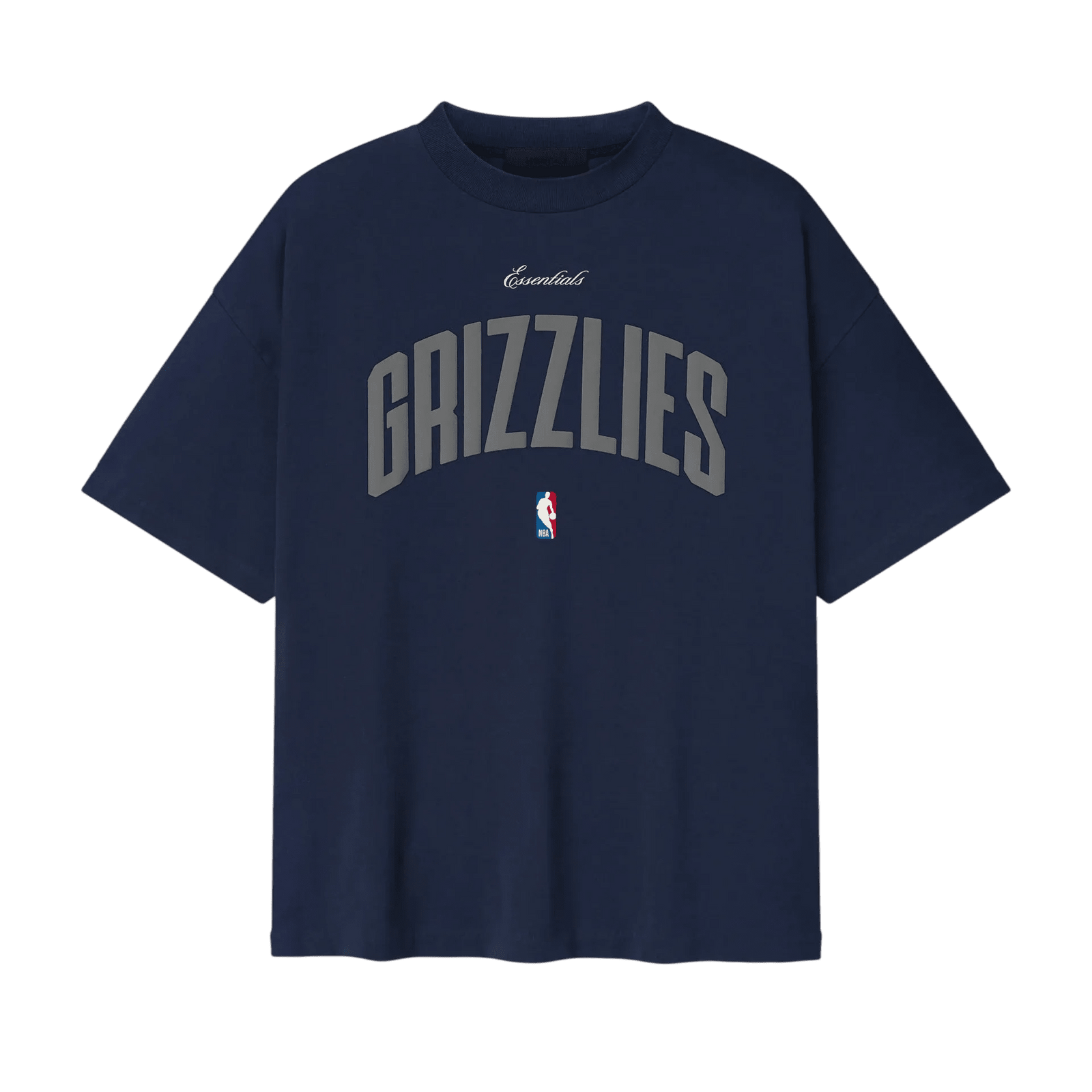 Fear of God Essentials Memphis Grizzlies 90s Fit Tee Midnight Navy - Im Your Wardrobe