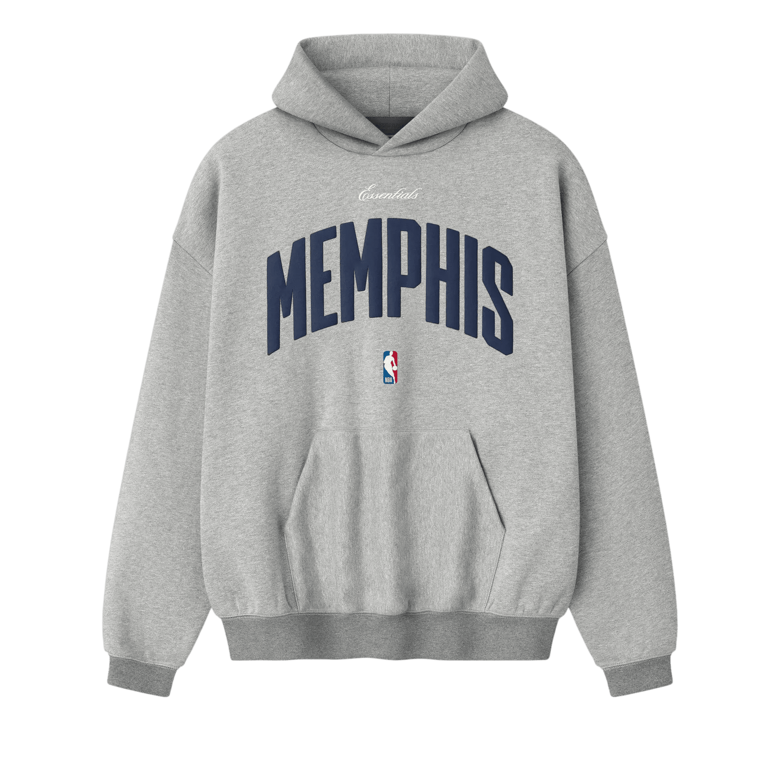 Fear of God Essentials Memphis Grizzlies 90s Hoodie Concrete Heather - Im Your Wardrobe