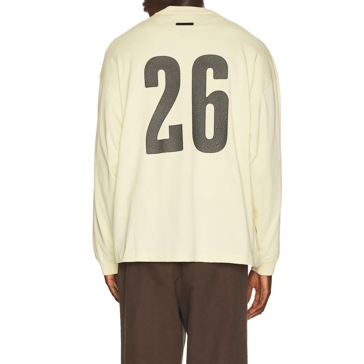 Fear of God Essentials Merch Long Sleeve Tee Chalk - Im Your Wardrobe