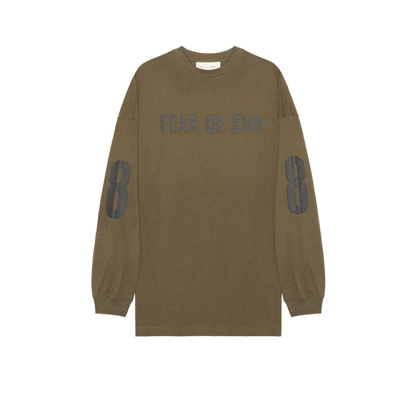 Fear of God Essentials Merch Long Sleeve Tee Moss - Im Your Wardrobe