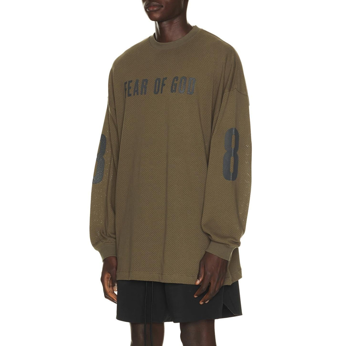 Fear of God Essentials Merch Long Sleeve Tee Moss - Im Your Wardrobe