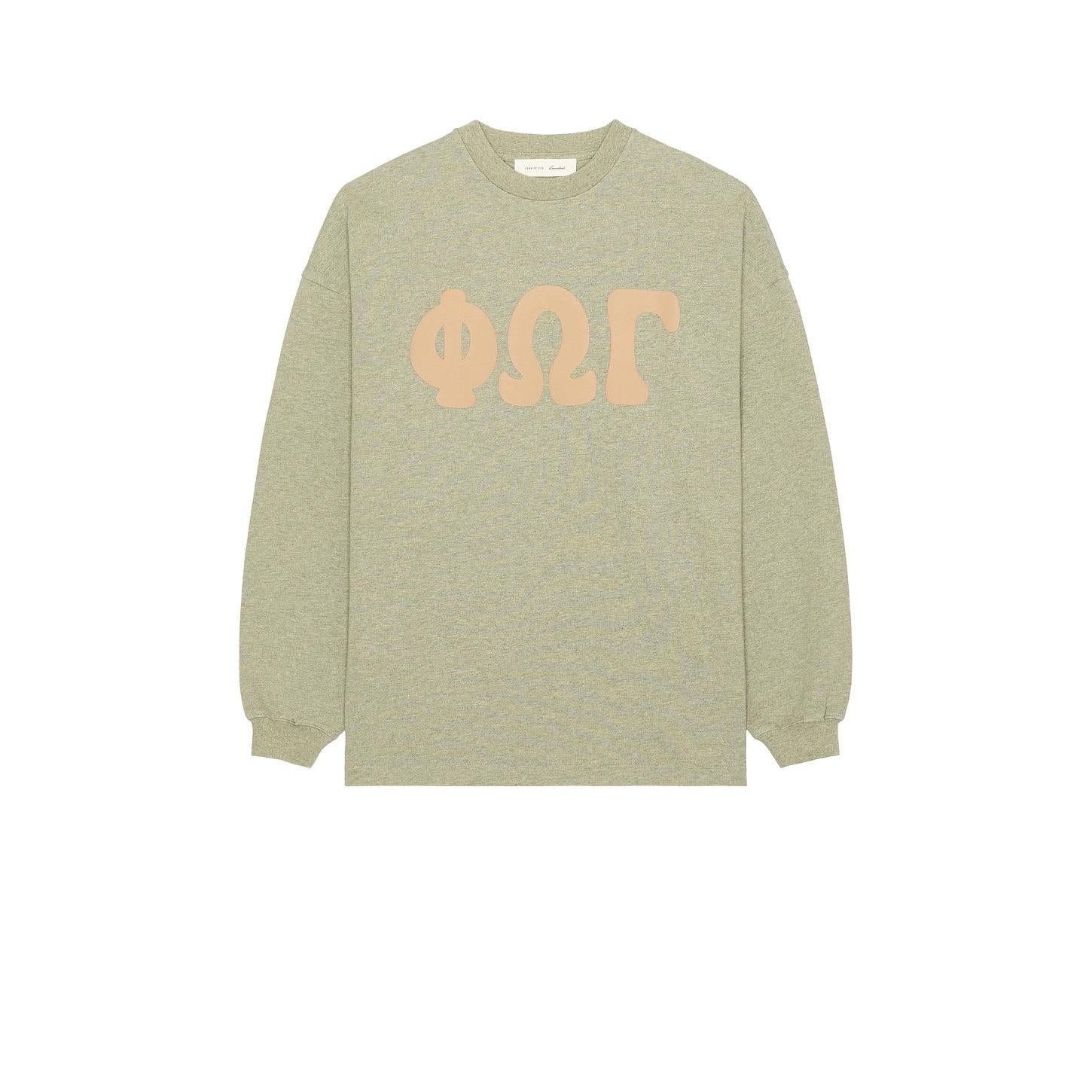 Fear of God Essentials Merch Long Sleeve Tee Washed Seal Heather - Im Your Wardrobe