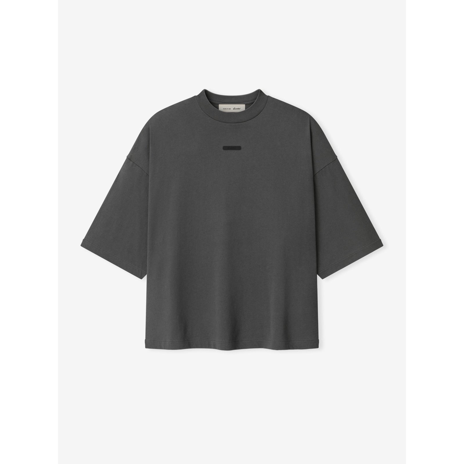 Fear of God Essentials Merch Tee Boxy Fit Iron Grey - Im Your Wardrobe